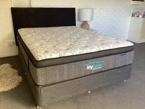 Queen Size bed ensemble with Black head board
