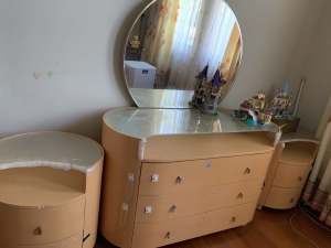 2Bed Sides and Dressing Table with mirror 