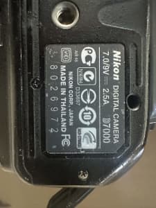 Nikon D7000 DSLR camera