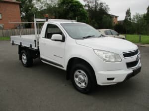 2016 Holden Colorado RG MY16 LS (4x4) White 6 Speed Manual Cab Chassis
