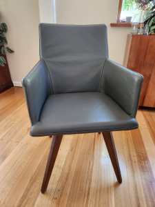 6 Leather Nick Scali Dining Chairs