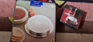 silver plated coaster and placemat collection