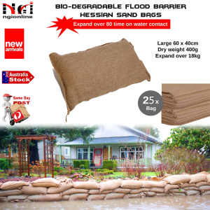 25x FLOODS BARRIER SANDBAGS WATER ABSORBING EXPANSIONS BAG FLOODWATER