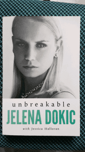 Unbreakable Jelena Dokic with Jessica Halloran autobiography.
