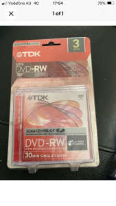 TDK dvd pack. New