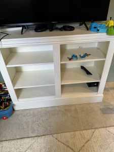 White bookshelf or tv cabinet