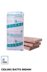 Ecowool Ceilings Insulation R4.1 580mm