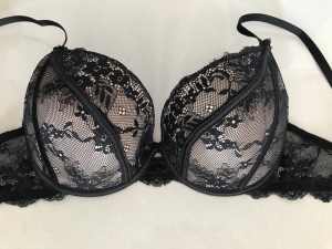 Size 14D Black and Nude PLEASURE STATE Padded Bra $10.
