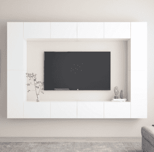 vidaXL 8 Pcs TV Cabinet Set Engineered Wood- SKU:3078670 Free Delivery