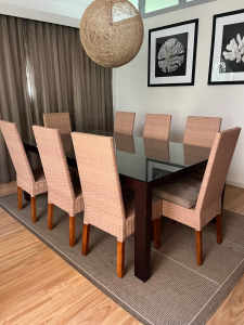 Timber Veneer Dining table and chairs