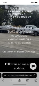 iTOW 4 U TOWING Caravan Boat Trailer Perth & Rural