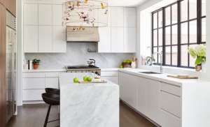 kitchen cabinets ( Flat doors in matte white finish)