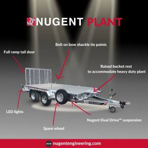 Nugent plant trailer 2700kg 