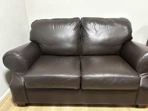 Dark Brown Moran Two Seater Couch 