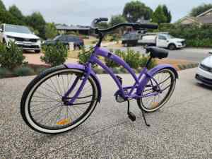 Beach cruiser purple bike