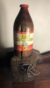 Turned Wooden Bottle (EMU)