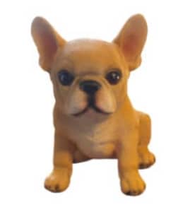 New Cream French Bulldog Puppy Statue - delivery available