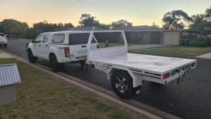 8x6ft Custom built flat bed table top trailer 