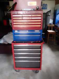 Retired Motor Mechanics Tool Boxes and Tools