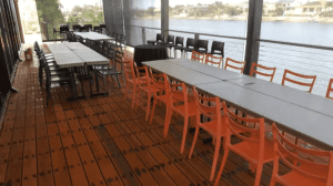 Trestle Tables with fitted Cloths