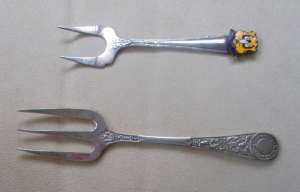 Pickle forks x 5 Indiv.prices $10-$20