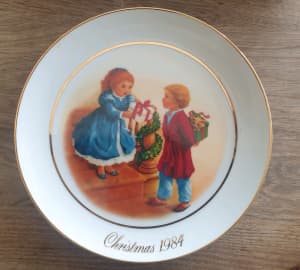 Avon Christmas Plates 1980s
