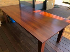 Solid Mahogany Dining Table with 5 Chairs