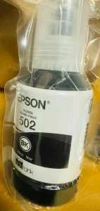 EPSON 502 Ink Bottle Exp 2027 ( 127ml ) Black - Genuine (Sealed) NEW