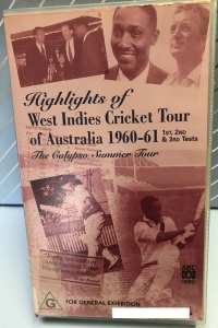 VHS VIDEO - Australia vs West Indies Test Cricket Highlights Package