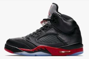 Nike Air Jordan 5 Retro Satin Bred Black Red Mens 7 US BRAND NEW