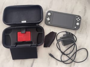 Nintendo Switch Lite (Grey) with Deluxe Travel Case
