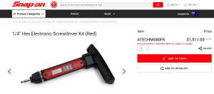 NEW Snap On Tools TechAngle Torque Ratchet RRP $1511