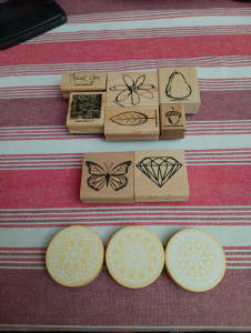 Craft destash - Wooden stamps $5 each