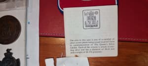1977 MAURITIUS SILVER JUBILEE Queen 25 RUPEES COIN BOXED