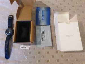 SEIKO X PROSPEX SOLAR DIVE WATCH-BLUE IN BOX EXCELLENT WORK & LOOKING