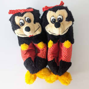 Minnie Mouse Slippers Girls size 9-10 (3-4yo). 16cm. 