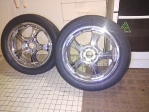17 Chrome Wheels $40