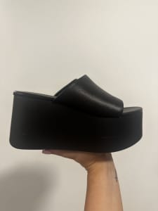 Tony Bianco Tegan Black platform shoes