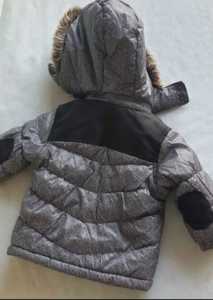 Cute babaluno babys padded coat jacket with fur trim 3-6 months