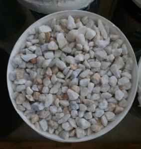 Garden white ice 🪨 stones $8 a bucket 🪣