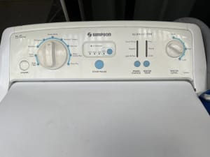 simpson eziset 550 top loader washing machine