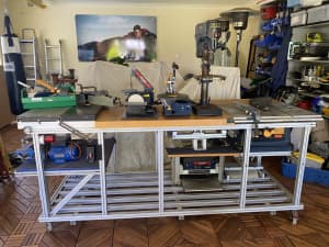 Woodworking Workbench and Power Tools Set