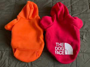 Dog hoodie size S/M - ORANGE ONE ONLY