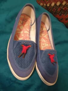 Fred Perry Ladies Flat Shoes Blue