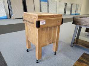 RRP$599 Portable Timber Kitchen Island/ Butcher Block