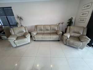 Leather Sofa and Recliners