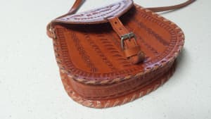 El Salvador Hand Made Leather Purse Shoulder Bag