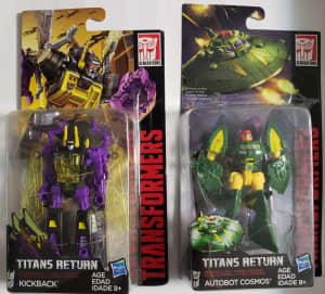 Transformers set of 2 Titan Return Cosmos Kickback