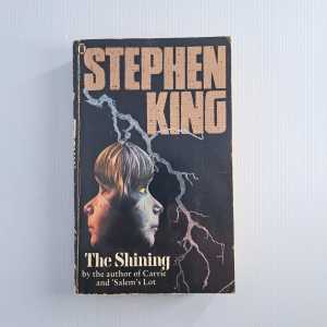 Vintage Stephen King horror book The Shining 1982 small paperback