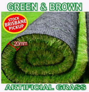 Artificial Lawn Grass SUPPLY ONLY - AstroTurf 20mm Tall brown Curl SQM